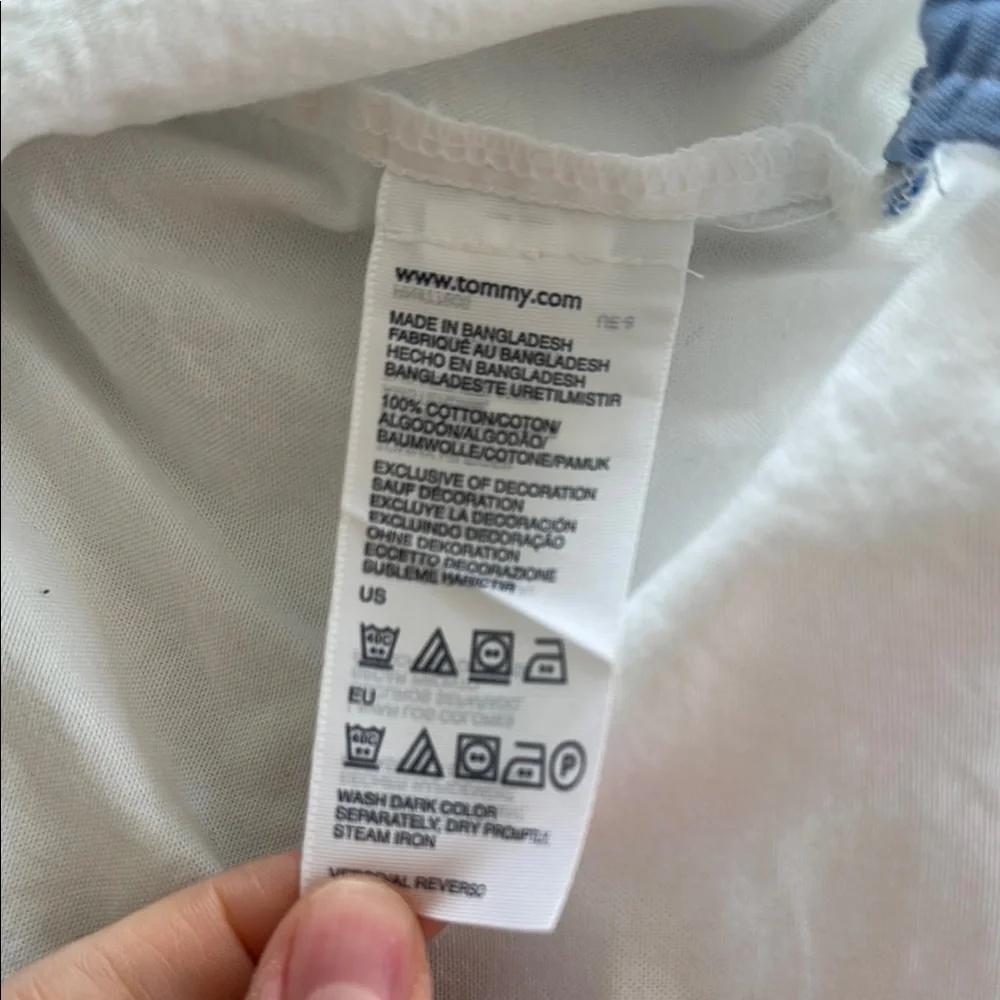 TOMMY HILFIGER White Button Down Shirt Classic Cotton - Toddler Boy 18 months - Picture 5 of 5